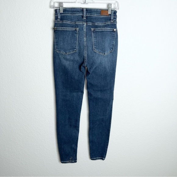 Judy Blue Jeans Women 1 25 Skinny High Rise Button Fly 27” Inseam Blue Stretch D - Picture 2 of 8